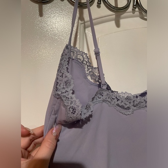 New! SKIMS Fits Everybody Lace Long Slip Dress in Jupiter 💜 Large NWT! - Picture 13 of 15